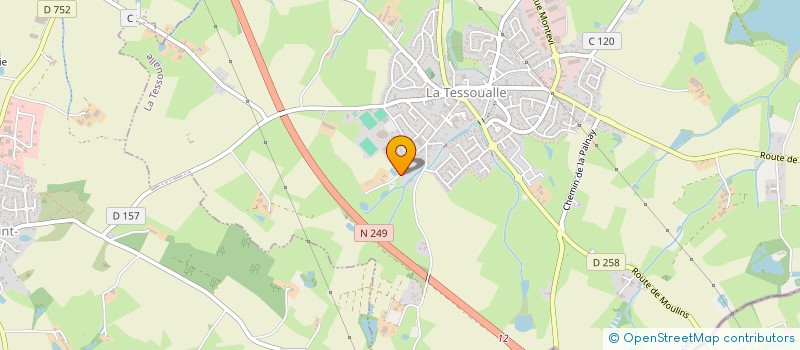 localisation de l'entreprise EAT FITNESS  LA TESSOUALLE