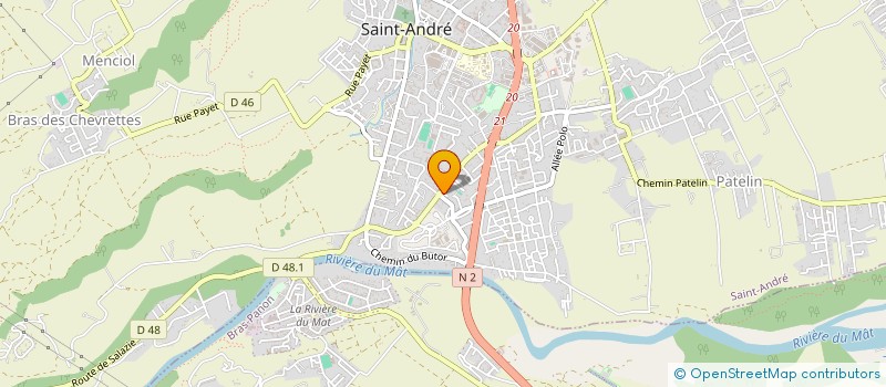 localisation de l'entreprise EAT GROUP SARL à SAINT-ANDRE