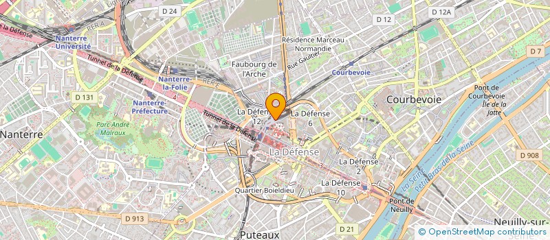 localisation de l'entreprise EAT LA DEFENSE  PUTEAUX