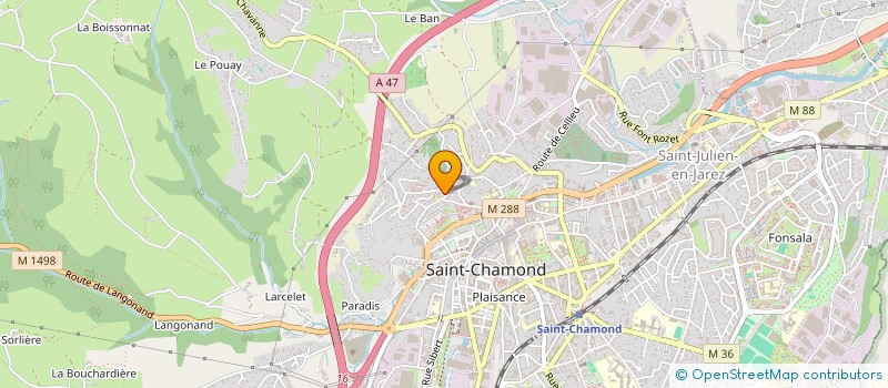 localisation de l'entreprise EAT MY CAKE à SAINT-CHAMOND