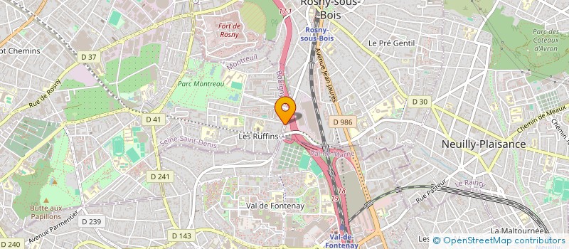 localisation de l'entreprise EAT PIZZA à MONTREUIL
