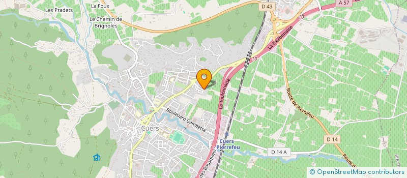 localisation de l'entreprise EAT THE WAVE  CUERS