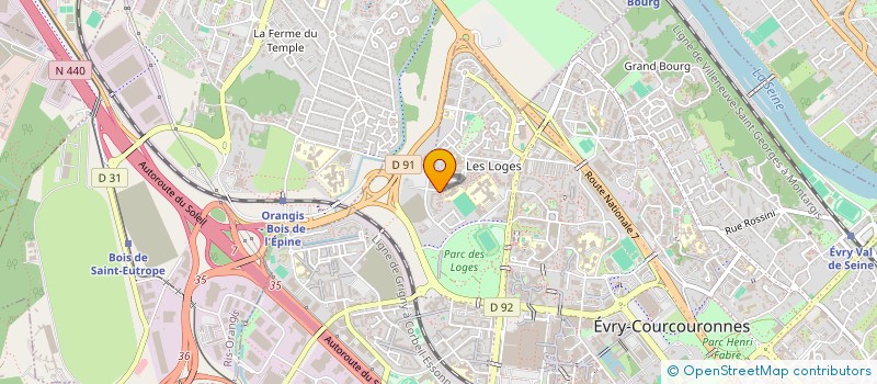 localisation de l'entreprise EAT TIME à EVRY-COURCOURONNES