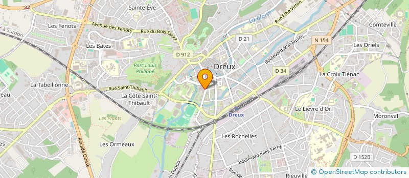 localisation de l'entreprise EATCORNER TRAPPES à DREUX