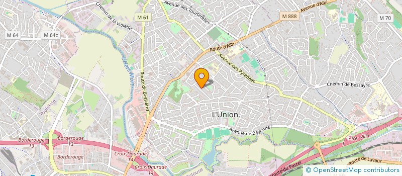 localisation de l'entreprise EATEC ELECTRICITE à L'UNION