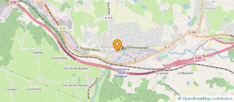 localisation de l'entreprise EATICE  VINDRY-SUR-TURDINE