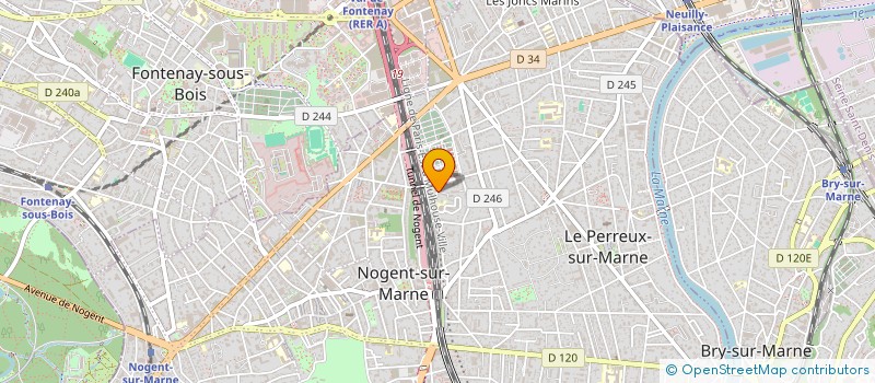 localisation de l'entreprise EATMUSIC à LE PERREUX-SUR-MARNE