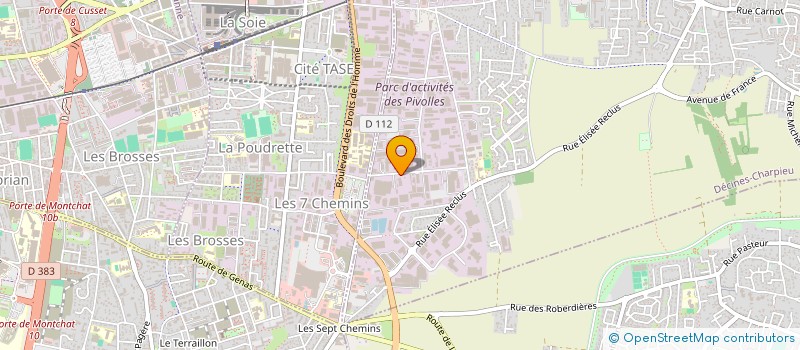 localisation de l'entreprise EATON OUTILLAGES SERVICES à DECINES-CHARPIEU