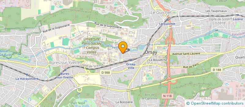 localisation de l'entreprise EATS à ORSAY