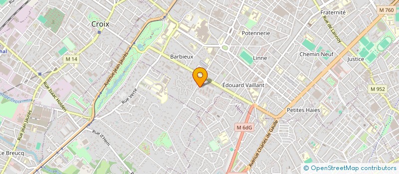 localisation de l'entreprise EATUDIANT  ROUBAIX