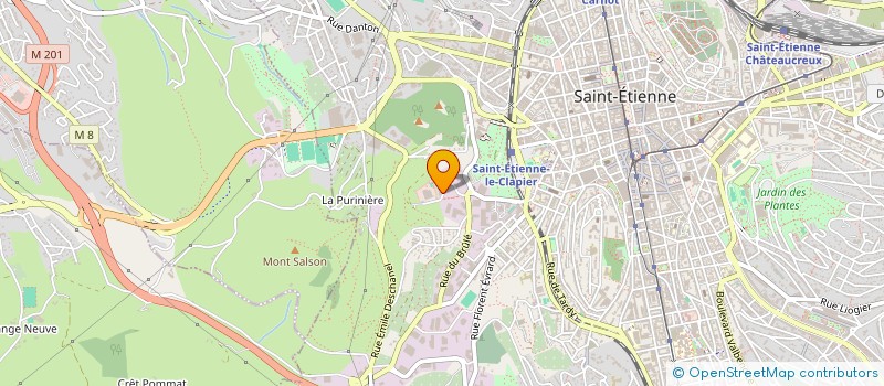 localisation de l'entreprise EAU BLEUE 42  SAINT-ETIENNE