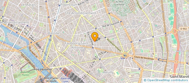 localisation de l'entreprise EAU BON RACCORD  PARIS