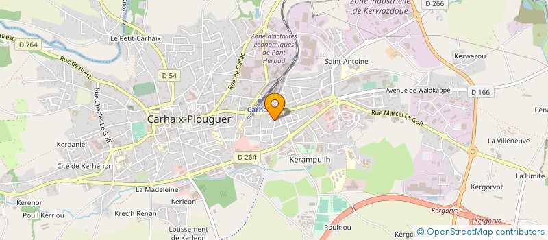 localisation de l'entreprise EAU CHAUDE SERVICE BRETAGNE PAYS DE LOIR à CARHAIX-PLOUGUER