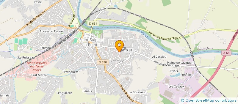 localisation de l'entreprise EAU CHAUFFAGE SERVICE BOURNY  SAINT-SULPICE-LA-POINTE