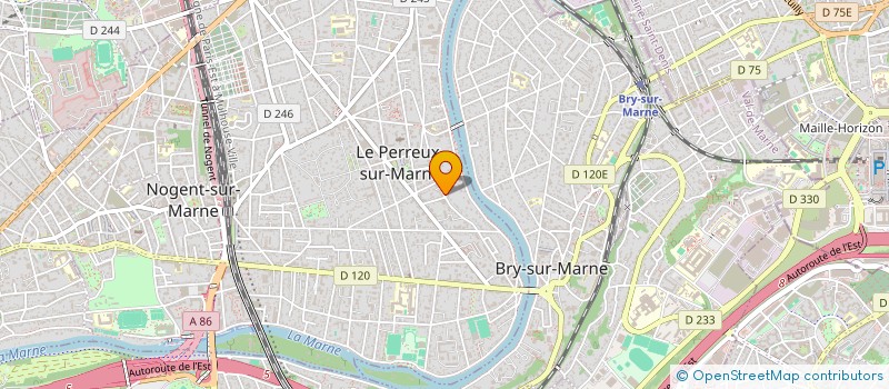 localisation de l'entreprise EAU CLAIRE DEVELOPPEMENT à LE PERREUX-SUR-MARNE
