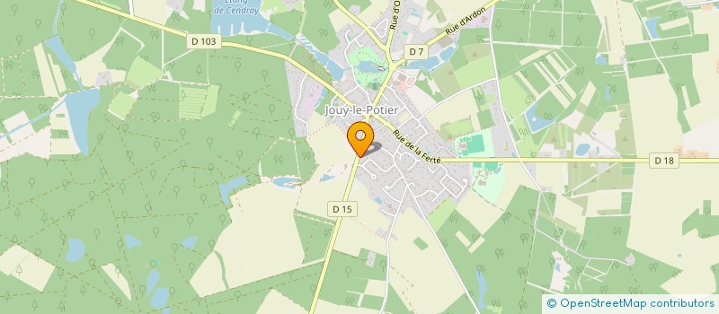 localisation de l'entreprise EAU COMBUSTIBLE MAINTENANCE à JOUY-LE-POTIER