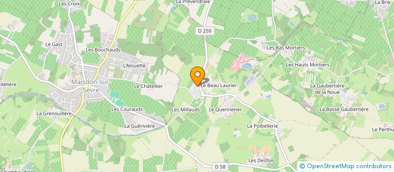 localisation de l'entreprise EAU CONCEPTION  SAINT-LUMINE-DE-CLISSON