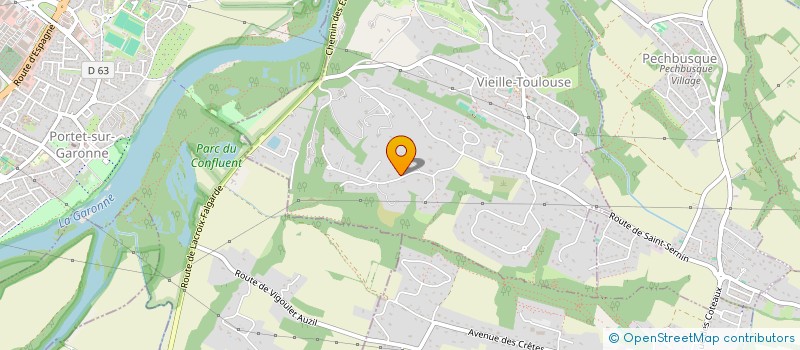 localisation de l'entreprise EAU -COURANT  VIEILLE-TOULOUSE