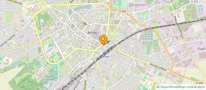 localisation de l'entreprise EAU DE FRANCE à ARRAS