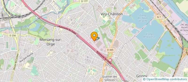 localisation de l'entreprise EAU DES LACS DE L'ESSONNE, LA REGIE PUBLIQUE à VIRY-CHATILLON