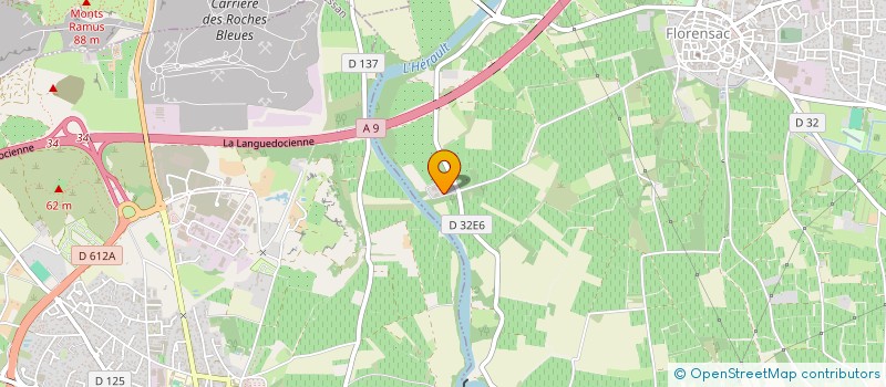 localisation de l'entreprise EAU DU BAS LANGUEDOC  FLORENSAC