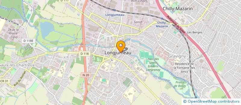 localisation de l'entreprise EAU EN COULEURS à LONGJUMEAU