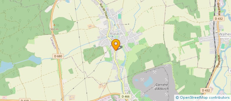 localisation de l'entreprise EAU ET ENERGIES à ASPACH