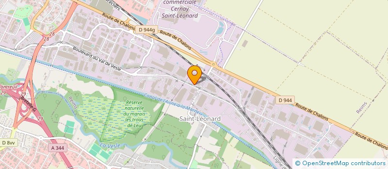 localisation de l'entreprise EAU ET FEU  REIMS