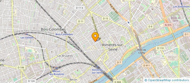 localisation de l'entreprise EAU ET JARDINS à ASNIERES-SUR-SEINE