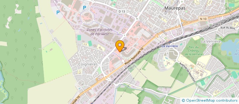 localisation de l'entreprise EAU ET LUMIERE  COIGNIERES