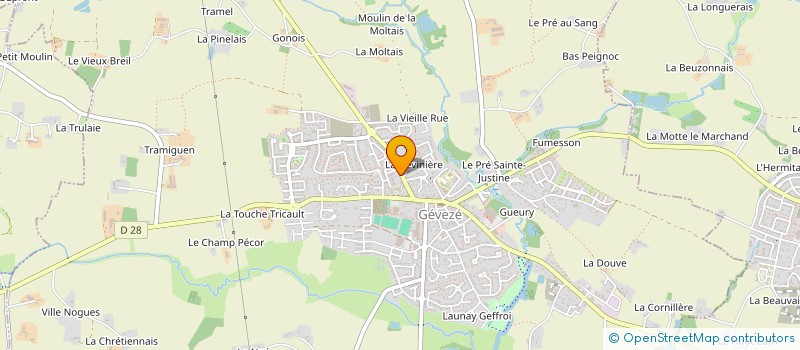 localisation de l'entreprise EAU ET PATRIMOINE  GEVEZE