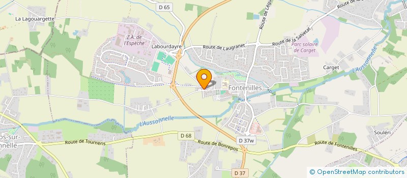 localisation de l'entreprise EAU LIMPIDE PISCINE  FONTENILLES