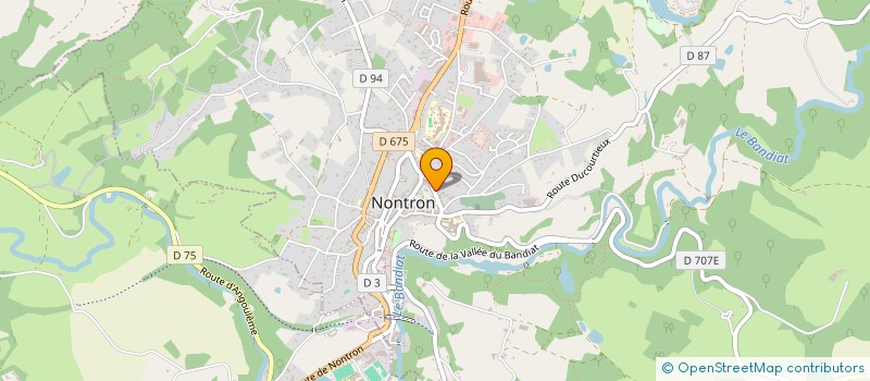 localisation de l'entreprise EAU LUXE  NONTRON