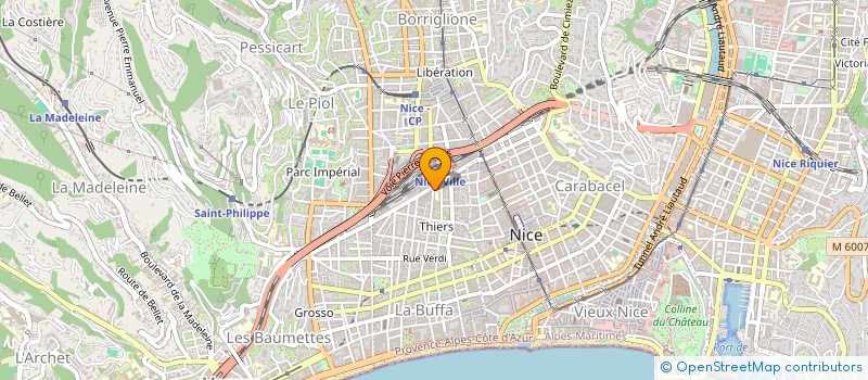 localisation de l'entreprise EAU M à NICE