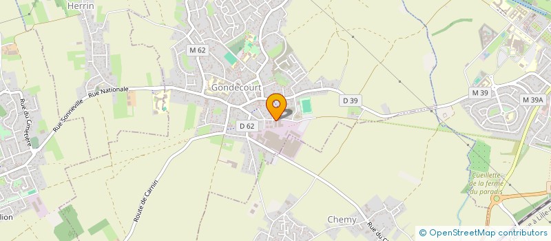 localisation de l'entreprise EAU-MEGA-TECHNOLOGIES  GONDECOURT