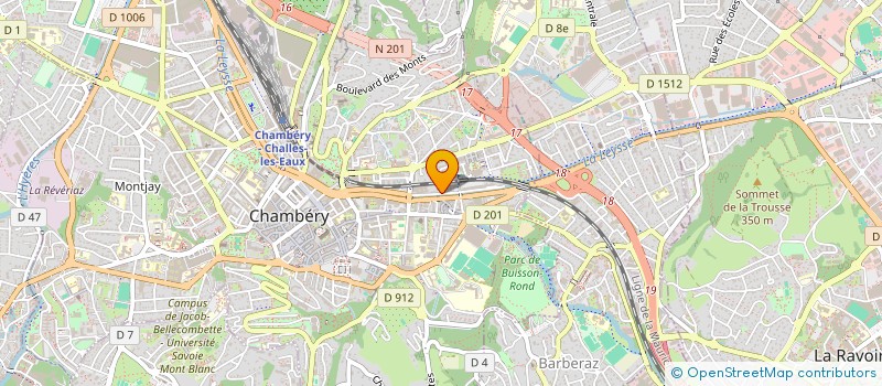 localisation de l'entreprise EAU PATRIMOINE SARL à CHAMBERY