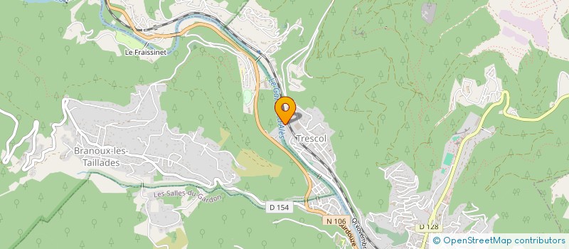 localisation de l'entreprise EAU PRO à LES SALLES-DU-GARDON