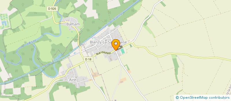 localisation de l'entreprise EAU PROPRE  BLANZY-LA-SALONNAISE