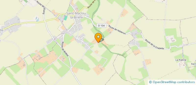 localisation de l'entreprise EAU SERVICE  SAINT-MACLOU-LA-BRIERE