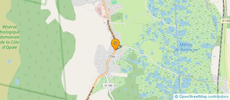 localisation de l'entreprise EAU SERVICES  MERLIMONT