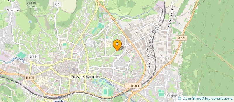 localisation de l'entreprise EAU SOLEIL FRANCHE COMTE à LONS-LE-SAUNIER