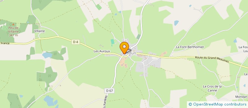 localisation de l'entreprise EAU TAUP'  VESDUN