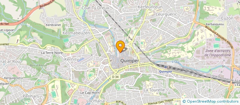 localisation de l'entreprise EAU VITALE BRETAGNE   BURKINA FASO à QUIMPER