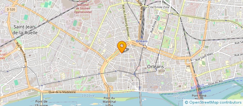 localisation de l'entreprise EAU VIVE PLONGEE ORLEANS à ORLEANS