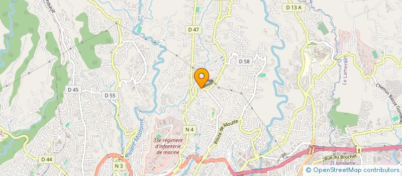 localisation de l'entreprise EAU ZONE KARAIB  FORT-DE-FRANCE