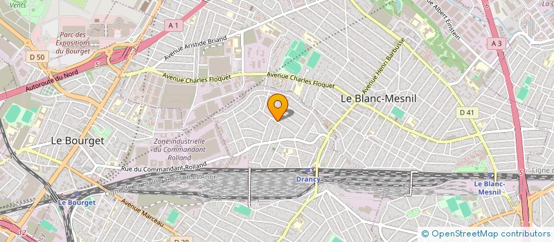localisation de l'entreprise EAUBALL à DRANCY