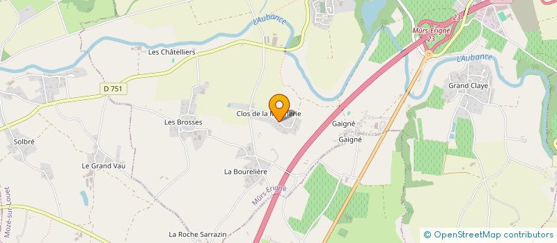 localisation de l'entreprise EAUKAZION  MURS-ERIGNE