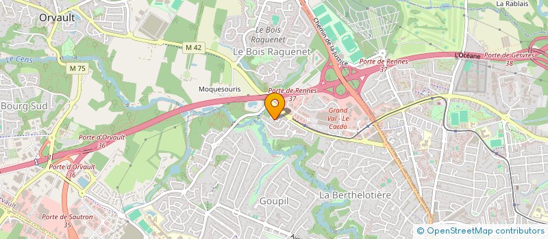 localisation de l'entreprise EAUKRE à ORVAULT