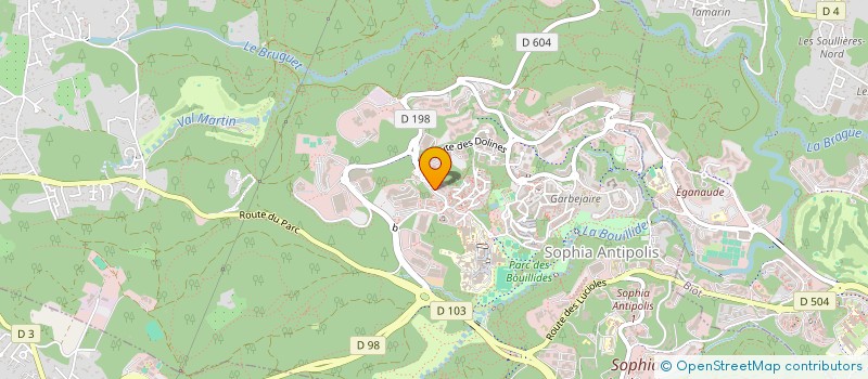 localisation de l'entreprise EAULIGO à VALBONNE