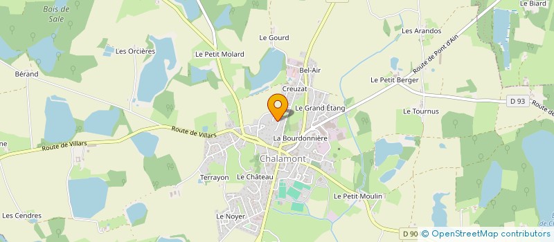 localisation de l'entreprise EAULOS ENERGIES à VILLETTE-SUR-AIN